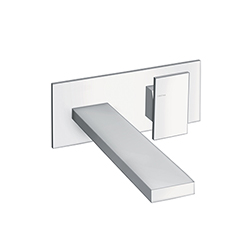 LAVABO MURAL TABULA AVEC PLAQUE SAILLIE 23 CM CHROME