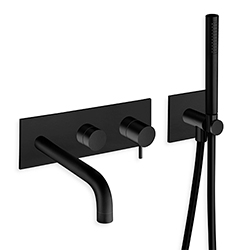 FACADE EXTERNE TRIVERDE BAIN DOUCHE MURAL 2 SORTIES BLACK EX TV108