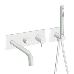 FACADE EXTERNE TRIVERDE BAIN DOUCHE MURAL 2 SORTIES WHITE EX TV108