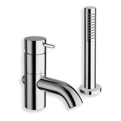 BAIN/DOUCHE TRIVERDE 2 TROUS SUR GORGE CHROME
