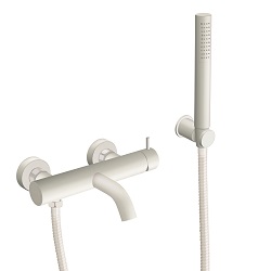 BAIN/DOUCHE TRIVERDE + KIT DOUCHETTE/FLEXIBLE/SUPPORT BLANC