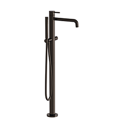 BAIN DOUCHE TRIVERDE MONOCOLONNE SUR PIED SANS MECANISME CHROME NOIR