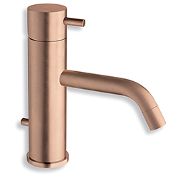#LAVABO TRIVERDE OR ROSE BROSSE AVEC VIDAGE TIRETTE***/34P