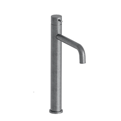 LAVABO TRIVERDE HAUT METAL BROSSE + VIDAGE LAITON UP&DOWN®