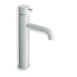 MITIGEUR LAVABO TRIVERDE MI-HAUT BLANC AVEC VIDAGE