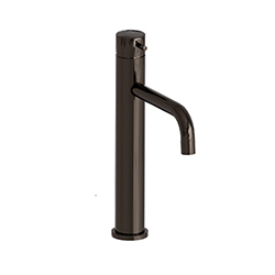 LAVABO MI-HAUT TRIVERDE CHROME NOIR + VIDAGE LAITON UP&DOWN®