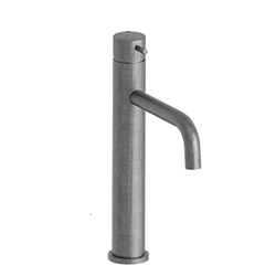 LAVABO MI-HAUT TRIVERDE METAL BROSSE + VIDAGE LAITON UP&DOWN®