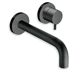 LAVABO MURAL TRIVERDE 2 TROUS BEC 250 MM BLACK MATT