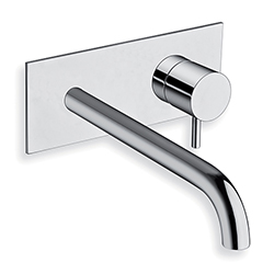 LAVABO MURAL TRIVERDE AVEC PLAQUE BEC 225 CM CHROME EX TV27851