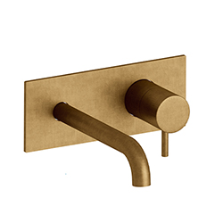 LAVABO MURAL TRIVERDE AVEC PLAQUE BEC 225 CM VIEUX BRONZE EX TV27892