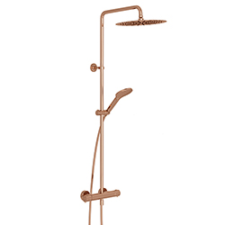 COLONNE DE DOUCHE THERMOSTATIQUE THETA COLORS OR ROSE PVD