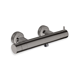 DOUCHE THERMOSTATIQUE CHROME NOIR BROSSE