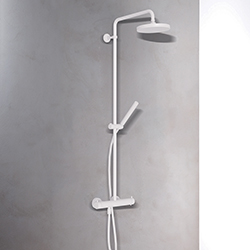 COLONNE DE DOUCHE TRIVERDE THERMOSTATIQUE BLANC