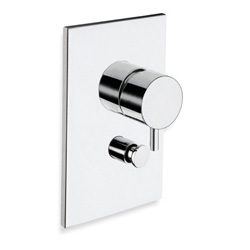 DOUCHE TRIVERDE ENCASTREE 2 SORTIES SANS MECANISME CHROME***/TV659