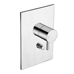 FACADE LAITON MITIGEUR DOUCHE TRIVERDE 2 SORTIES CHROME