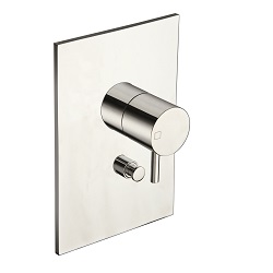 FACADE LAITON MITIGEUR DOUCHE TRIVERDE 2 SORTIES CHROME