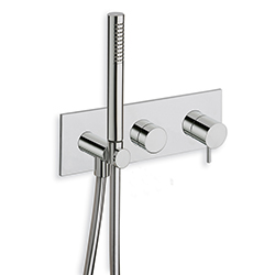 $FACADE DOUCHE BAIN DOUCHE THERMOSTATIQUE 2 SORTIES CHROME