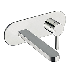#LAVABO MURAL UNIC AVEC PLAQUE BEC 185 CM + UP&DOWN CHROME ***FIN
