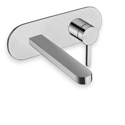#LAVABO MURAL UNIC AVEC PLAQUE BEC 185 CM + UP&DOWN CHROME***UC256