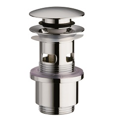 BONDE LAVABO UNIVERSELLE LAITON UP&DOWN® AV TROP PLEIN LAITON 36-86