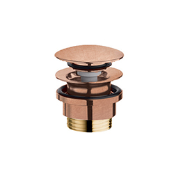 BONDE LAVABO UP&DOWN® LAITON NF OR ROSE BROSSE 5-55 MM PVD 