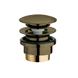 BONDE LAVABO UP&DOWN® LAITON NF VIEUX BRONZE 5-55 MM