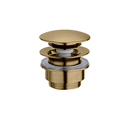 BONDE LAVABO UP&DOWN LAITON NF VIEUX BRONZE MAT 5-55 MM