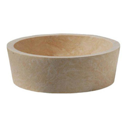 VASQUE EN PIERRE CYLINDRIQUE D42 H15 CM SABLE