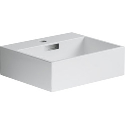 LAVABO CERAMIQUE QUARELO A POSER OU MURAL L42 XP36 XH13 CM BLANC