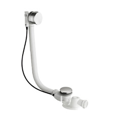 $ VIDAGE REMPLISSAGE BAIGNOIRE PAR TROP PLEIN 57 CM CHROME