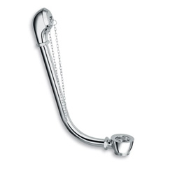 VIDAGE BAIGNOIRE RETRO A CHAINETTE LAITON CHROME