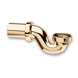 #SIPHON BAIGNOIRE RETRO LAITON HORIZONTAL OR ROSE