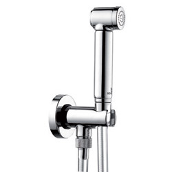 APPLIQUE WC AVEC ARRET ET DOUCHETTE LAITON A IMPULSION
