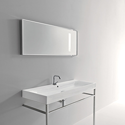 #LAVABO CERAMIQUE CENTO A POSER OU A SUSPENDRE 120-45 CM MON***FIN