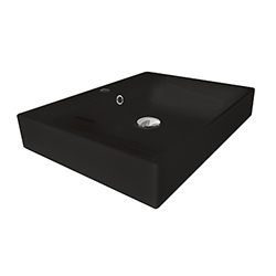LAVABO CERAMIQUE CENTO A POSER OU A SUSPENDRE MONOTROU BLACKMAT
