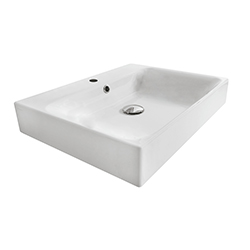 LAVABO CERAMIQUE CENTO A POSER OU A SUSPENDRE MONOTROU WHITEMAT