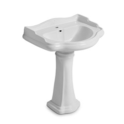 LAVABO CERAMIQUE CHAMBORD A SUSPENDRE OU SUR COLONNE 73-54 CM