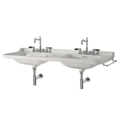 LAVABO WALDORF A SUSPENDRE OU SUR PIEDS PERCAGE 3 TROUS 150-55 CM