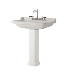 LAVABO CERAMIQUE WALDORF A SUSPENDRE OU SUR COLONNE 80-55 CM
