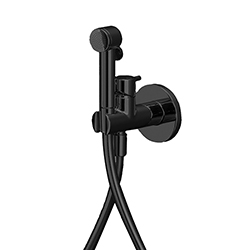 KIT WC MITIGEUR EC-EF ENCASTRE CHROME NOIR