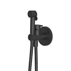 KIT WC MITIGEUR EC-EF ENCASTRE CHROME NOIR BROSSE