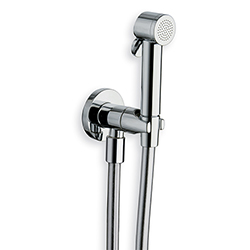 KIT WC EF ENCASTRE AVEC ROBINET D'ARRET CHROME