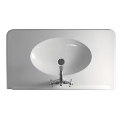 #LAVABO RETRO PARIGI 100-55 CM AVEC PIEDS METAL CHROME