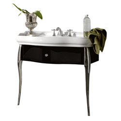 #TIROIR LAQUE NOIR AVEC PIEDS CHROMES POUR WPG10509/WPG10609