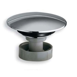 BOUCHON ABS BONDE ECOULEMENT LIBRE D72 MM CHROME