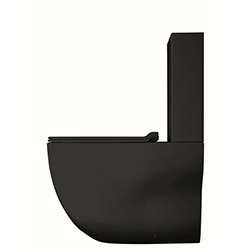 BLOC WC MONOBLOC WILD BTW AVEC RESERVOIR ET ABATTANT BLACK MAT