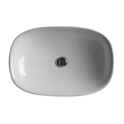 LAVABO CERAMIQUE WILD 60-40-10 CM A ENCASTRER BLANC BRILLANT