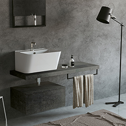 #LAVABO BUANDERIE WYNN 50X40 BLANC