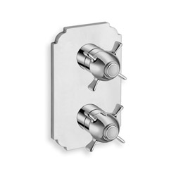 $ FACADE EXTERNE CHAMBORD LAITON THERMOSTATIQUE 2 SORTIES CHROME