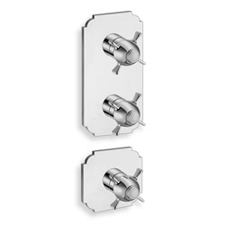 #FACADE EXTERNE CHAMBORD 2 SORTIES POUR MECANISME PD70200 CHROME***